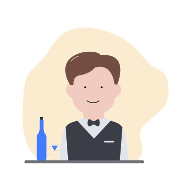 simgeler logo vektör illüstrasyon konsepti karakter mesleği basit ve renkli avatar sembolleri koleksiyonu