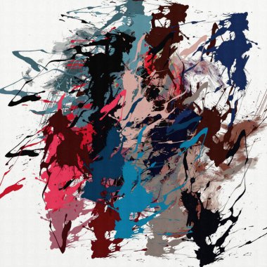 psychedelic arka plan renginden kaotik lekeleri fırça darbeleri farklı boyutlarda bulanık.