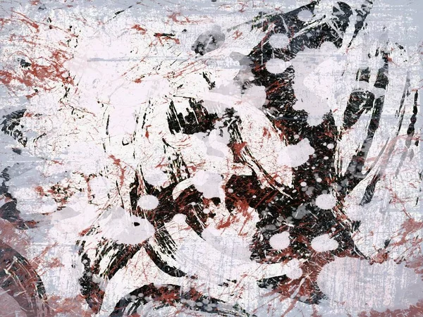 Abstrakcyjny Grunge Tło Grafika Stylizacja Teksturowane Płótno Chaotyczne Pociągnięcia Plamy — Zdjęcie stockowe