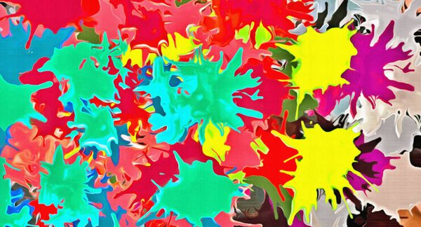 абстрактный психоделический фон от цвета хаотичных размытых пятен мазков кисти разных размеров
.