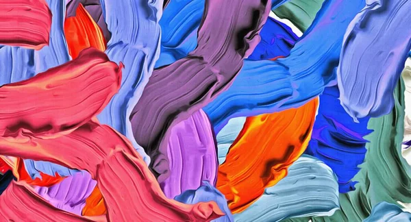 Niewyraźne Streszczenie Tło Psychodeliczny Koloru Chaotyczne Pociągnięcia Pędzlem Plamy Różnej — Zdjęcie stockowe