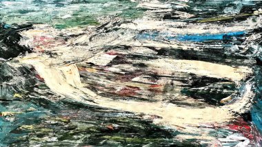 psychedelic arka plan renginden kaotik lekeleri fırça darbeleri farklı boyutlarda bulanık.