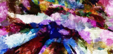 psychedelic arka plan renginden kaotik lekeleri fırça darbeleri farklı boyutlarda bulanık.