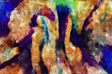 soyut grunge arkaplan grafiksel stilize boya lekelerinin dokulu tuval üzerinde