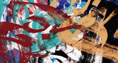 soyut grunge arkaplan grafiksel stilize boya lekelerinin dokulu tuval üzerinde