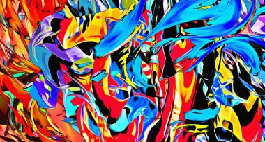 abstract background texture blurred chaotic brush strokes stylized watercolor paint/