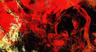 Abstract raster grunge background with blurred wavy smears of paint