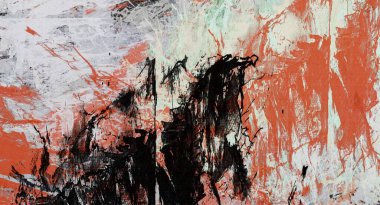 Abstract raster grunge background with blurred wavy smears of paint