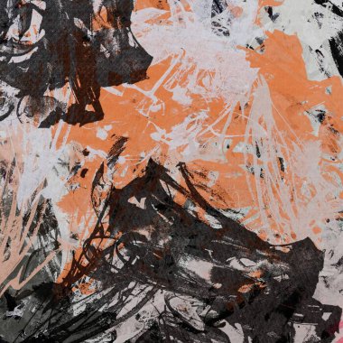 Abstract raster grunge background with blurred wavy smears of paint