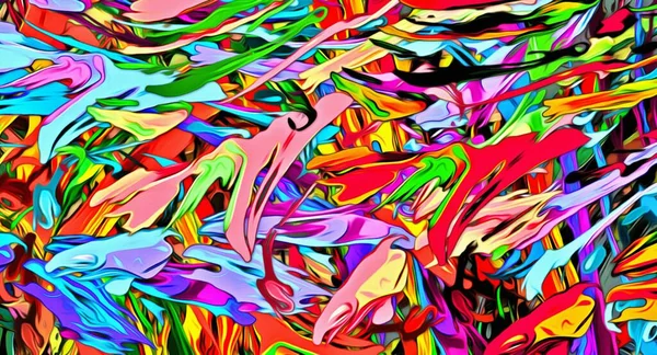 Абстрактная Текстура Фона Размыта Хаотичными Мазками Кисти Стилизованной Акварельной Краской — стоковое фото