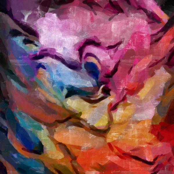 Abstract Raster Grunge Background Blurred Wavy Smears Paint — Zdjęcie stockowe