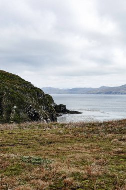 Drake Geçidi 'nin görkemli manzarası ve Şili, Cape Horn adasından Tierra del Fuego takımadaları.