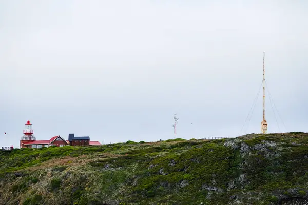 Estación Armada Chile Hoorn Island Que Consta Faro Residencia Pequeña —  Fotos de Stock