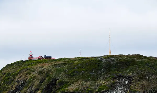Şili Cape Horn Adasındaki Küçük Güzel Deniz Feneri Şili Donanması — Stok fotoğraf