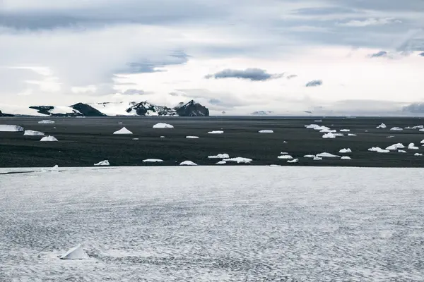 Flygfoto Över Antarktis Landskap Nära Vega Island Antarktis — Stockfoto