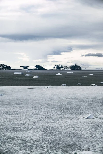 Antarktika Manzarası Havadan Manzara — Stok fotoğraf