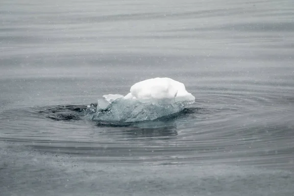 Peça Transparente Gelo Derretendo Mar Weddell Antártida — Fotografia de Stock