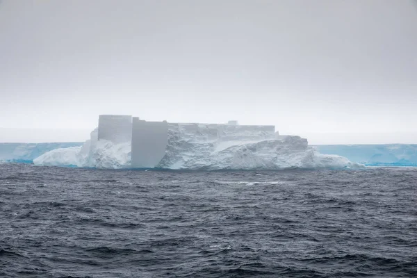 Ice castle, castle-shaped iceberg drifting in the Weddell Sea, Antarctica