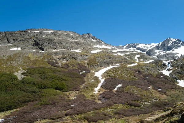 Veduta Delle Montagne Marziali Isla Grande Tierra Del Fuego Argentina — Foto Stock