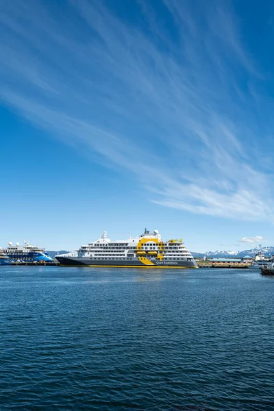 Ushuaia Tierra Del Fuego Argentina December 2023 Ultramarine Cruise Ship — Stock Photo, Image