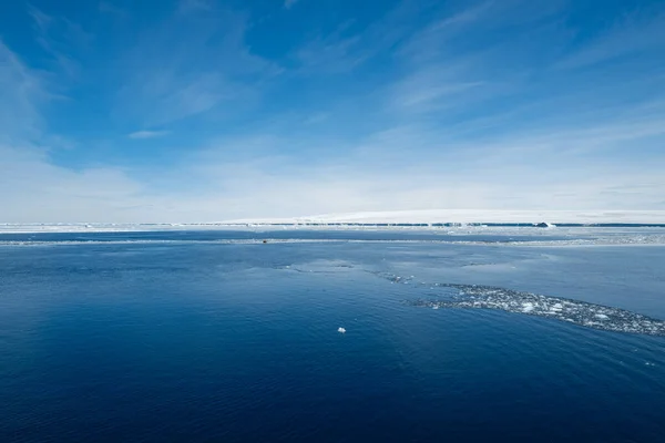 Barca Zodiacale Che Allontana Dall Isola Snow Hill Antartide — Foto Stock