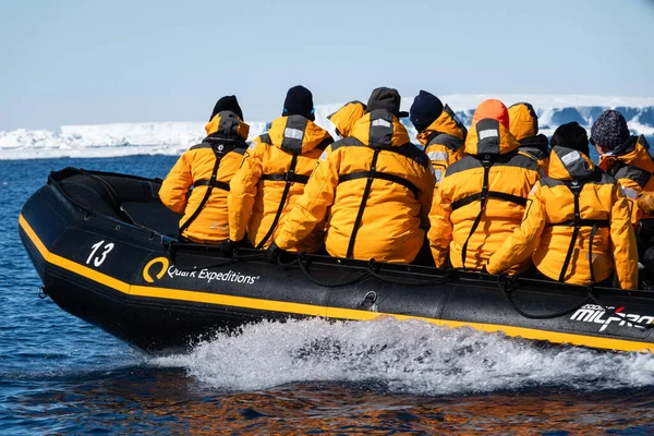 Ilha Snow Hill Antártida Dezembro 2023 Grupo Turístico Expedições Quark — Fotografia de Stock