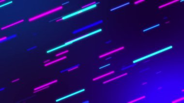 Ekran boyunca akan parlak yatay çizgilerin sürekli döngüsü. Koyu mavi ve parlak mor renkler burayı kusursuz, soyut bir döngü haline getirir.