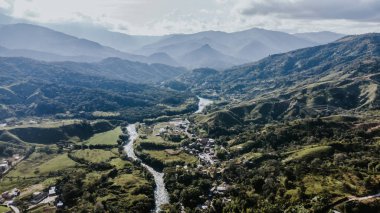 Şehrin güzel hava manzarası