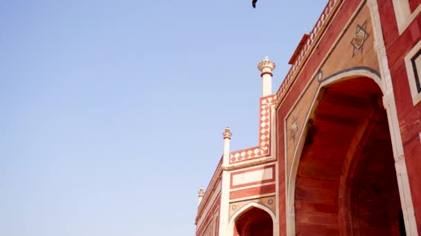 Arquitetura Mughal Túmulo Humayun — Vídeo de Stock
