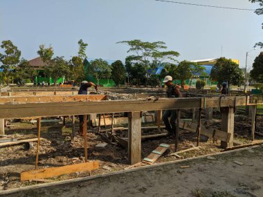 Beton bina iskeleti henüz inşa edilmeye başlandı