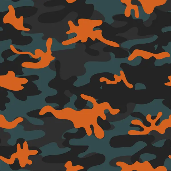 Camouflage Nahtloses Muster Textur Militärische Camouflage Nahtloses Muster Abstraktes Armee — Stockvektor