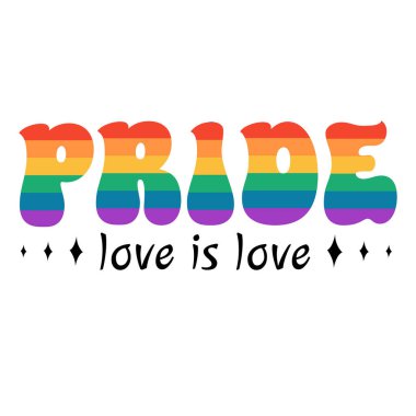 Gökkuşağı. LGBT gurur topluluğunun sembolü. LGBT 'den alıntı: Gurur beyaz arkaplanda izole edildi.