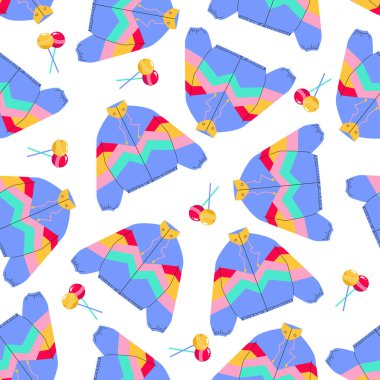 Modern tarz düz çizgi stilinde klasik 80 'ler-90' lar elementleri. Moda desensiz. El çizimi vektör çizimi..