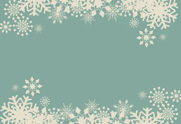 Fundo Natal Vetorial Com Flocos Neve Design Festivo Para Impressões — Vetor de Stock