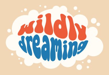 Poster hayalleri için vektör illüstrasyonu 