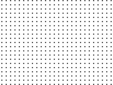 Polka nokta deseni, geometrik doku. Noktalı grafik kağıdıyla ızgara. Siyah beyaz şirin bir polka deseni. Kumaş, duvar kağıtları, ambalaj kağıtları, kartlar için pürüzsüz tek renkli polka deseni