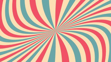 Renkli retro patlama web illüstrasyonu. Sıkıntılı bir geçmişe sahip soyut vintage ışınları.