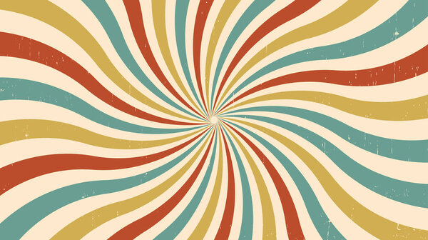Красочный ретро-всплеск веб иллюстрации. Абстрактные винтажные лучи с проблемным фоном.