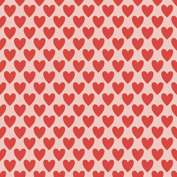 Işık arkaplanındaki kırmızı kalpler kusursuz desen.