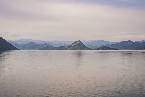 Danau Skadar Taman Nasional Montenegro Danau Skadar Fajar Lihat Dari — Stok Foto