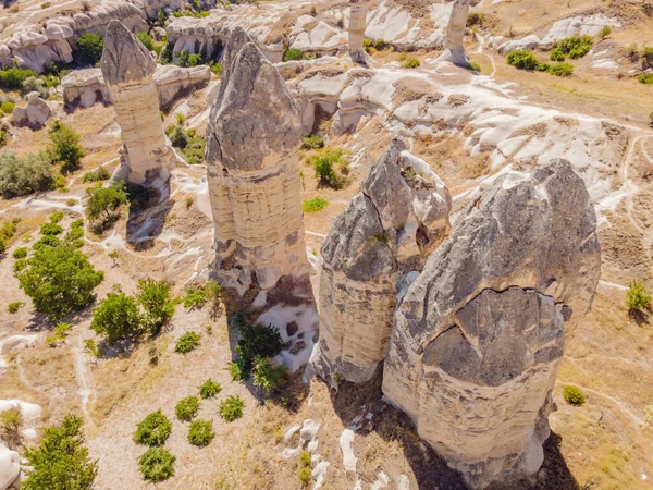 Унікальні Геологічні Утворення Долині Любові Каппадокії Популярне Місце Подорожей Туреччині — стокове фото