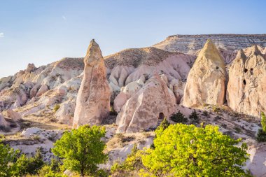 Meskendir Vadisi Pembe Vadisi. Kapadokya hindisi. Türkiye 'ye Seyahat kavramı.