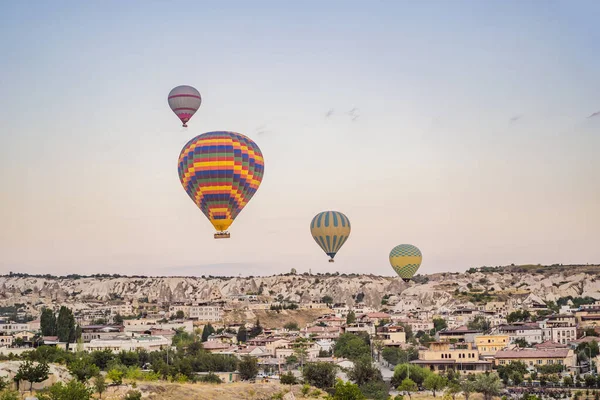 Colorful Hot Air Balloon Flying Cappadocia Turkey — Stock Photo, Image