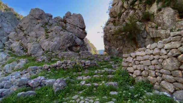 Hiking Mountains City Kotor Travel Montenegro Concept — Video