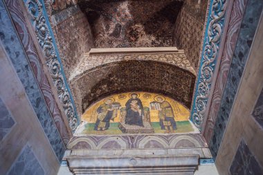 Ayasofya iç mimarisi İstanbul, Türkiye, Bizans mimarisi, kent simgesi ve mimari dünya harikası Ayasofya Sofya. Türkiye.