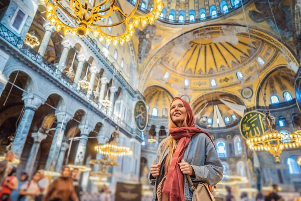 Muhammed Yanı Sıra Ayasofya Nın Stanbul Türkiye Bizans Mimarisi Stanbul — Stok fotoğraf