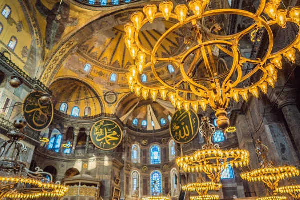 Hagia Sophia Hagia Sofia Interior Ayasofya Istambul Turquia Arquitetura Bizantina — Fotografia de Stock