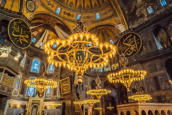 Hagia Sophia Hagia Sofia Всередині Аясофії Стамбулі Туреччині Візантійській Архітектурі — стокове фото