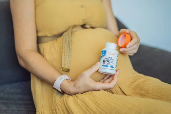 Usa Miami Gravid Kvinna Fick Ett Örtpaket Läkare Bästa Järn — Stockfoto