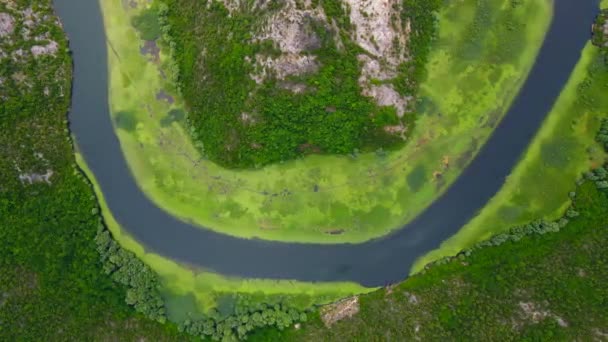 Imagens Aéreas Capturam Vista Deslumbrante Curva Rio Forma Ferradura Pavlova — Vídeo de Stock